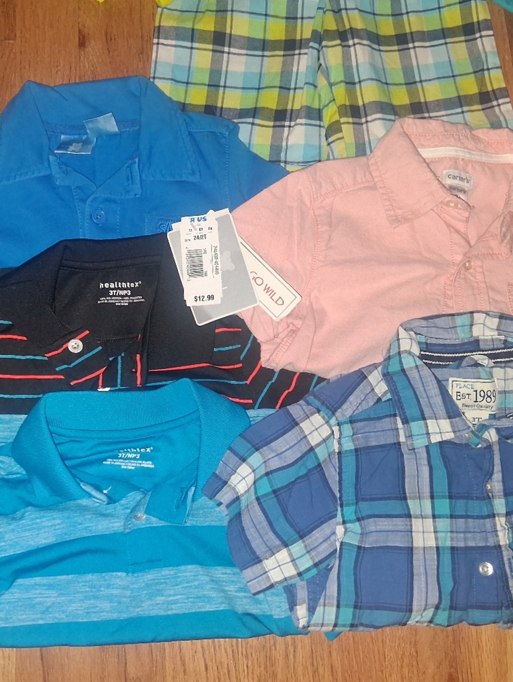 Boys 2T-4T Mixed Bundle Polos/Button Downs/Shorts - Picture 5 of 7